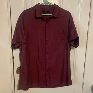 Marc Anthony Slim Fit Luxury Mens Shirt, Burgundy